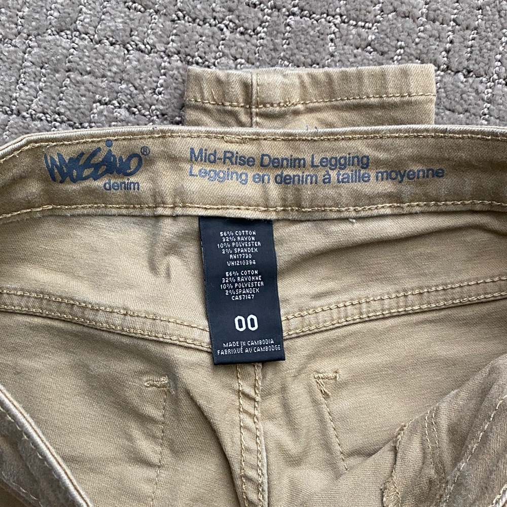 Mossimo Supply Co. Khaki Denim Leggings - Picture 6 of 6